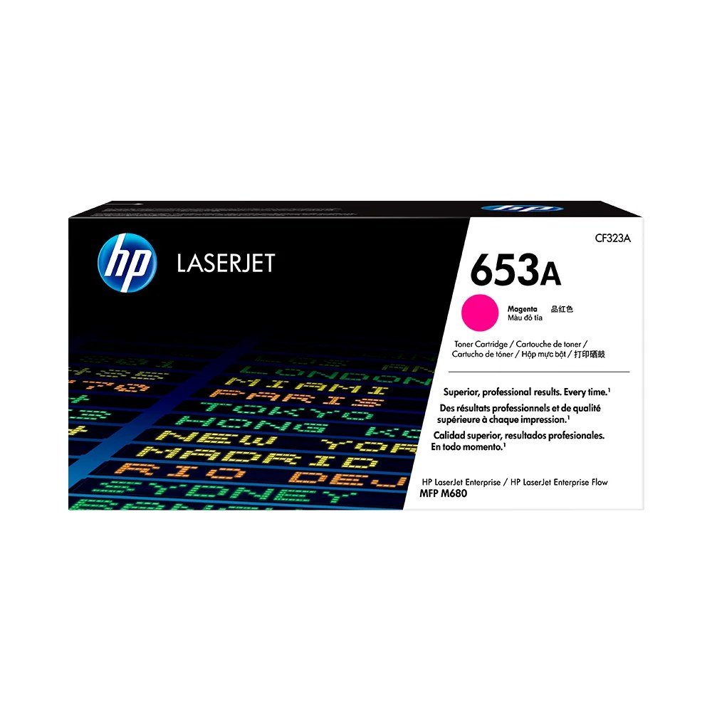 Tóner HP CF323A Tóner 653A Magenta Original CF323A para HP LaserJet