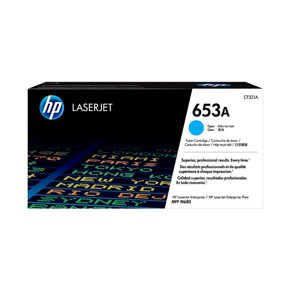 Tóner HP CF321A Tóner 653A Cian Original CF321A para HP LaserJet