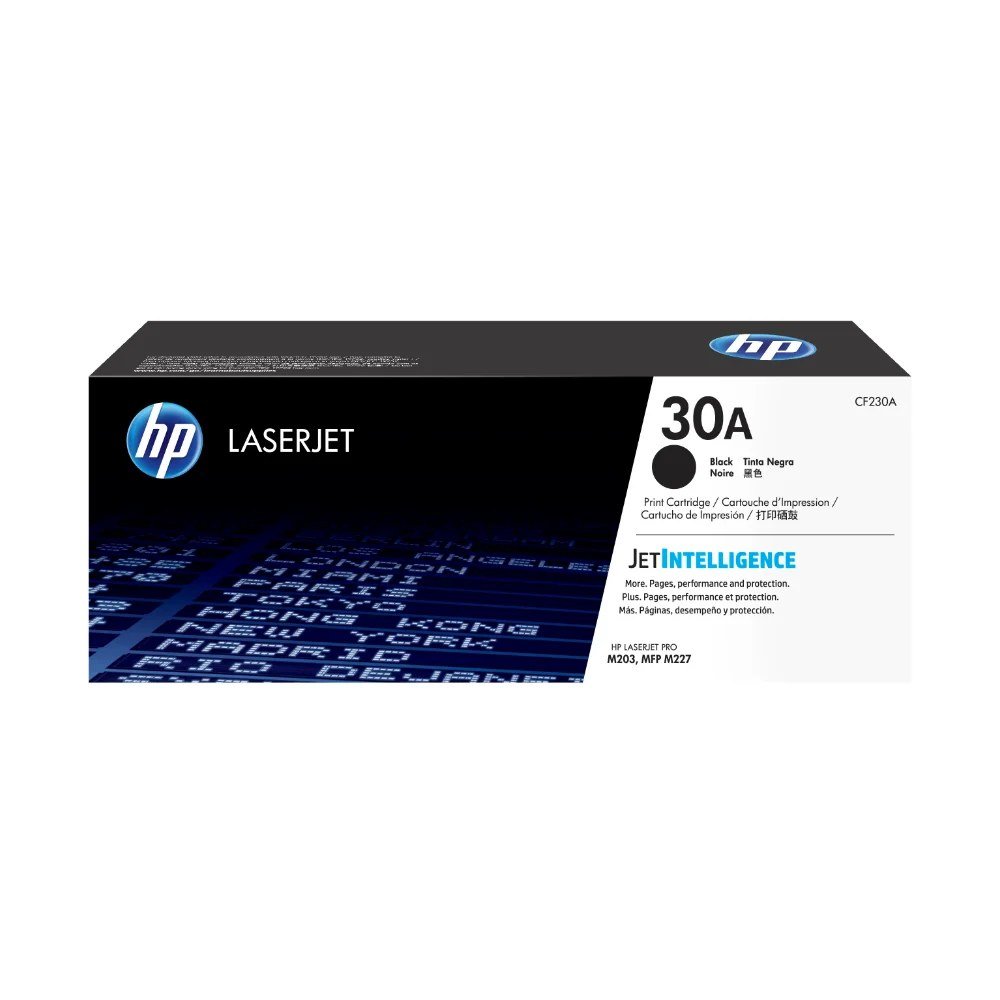 Tóner HP CF230A Tóner 30A Negro Original CF230A para HP LaserJet