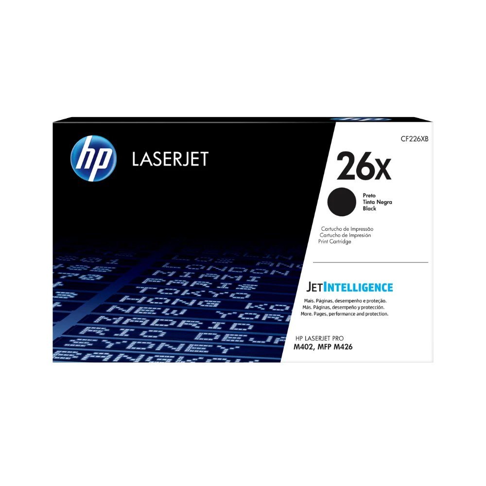 Tóner HP CF226X Tóner 26X Negro Original CF226X para HP LaserJet