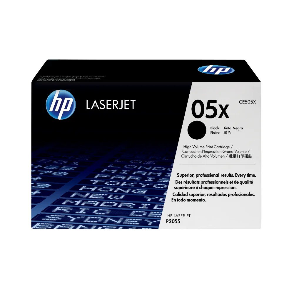 Tóner HP CE505X Tóner 05X Negro Original CE505X para HP LaserJet