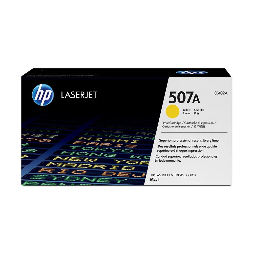 Tóner HP CE402A Tóner 507A Amarillo Original CE402A para HP LaserJet