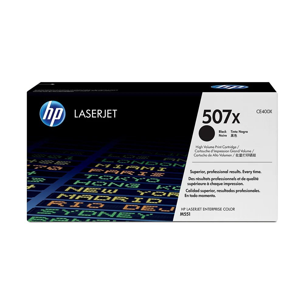 Tóner HP CE400X Tóner 507X Negro Original CE400X para HP LaserJet