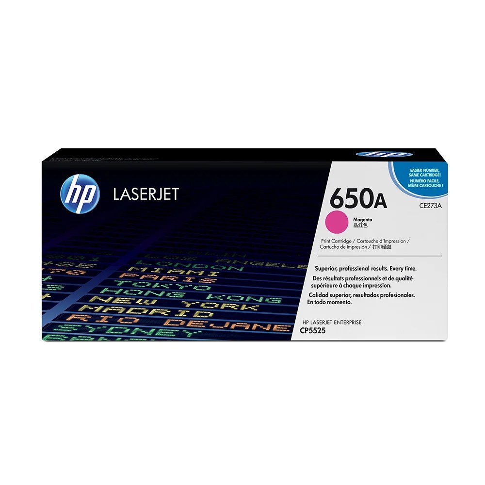Tóner HP CE273A Tóner 650A Magenta Original CE273A para HP LaserJet