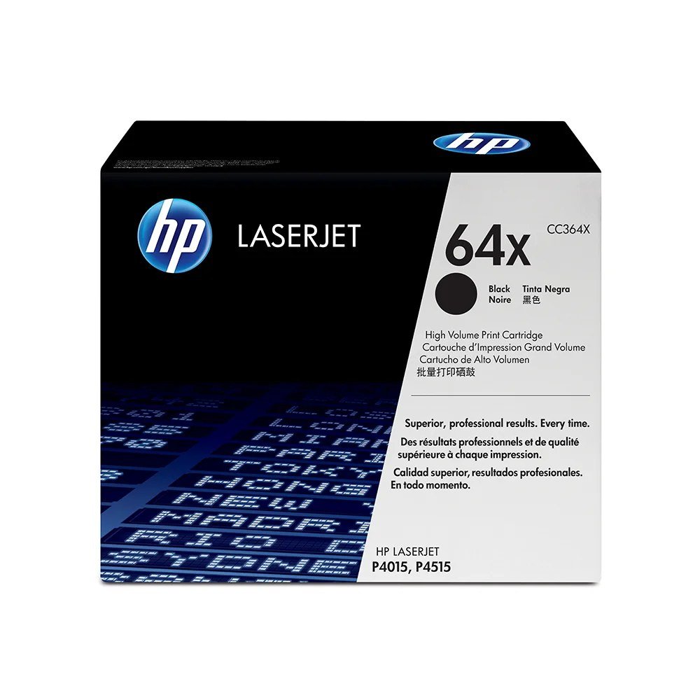 Tóner HP CC364X Tóner 64X Negro Original CC364X para HP LaserJet