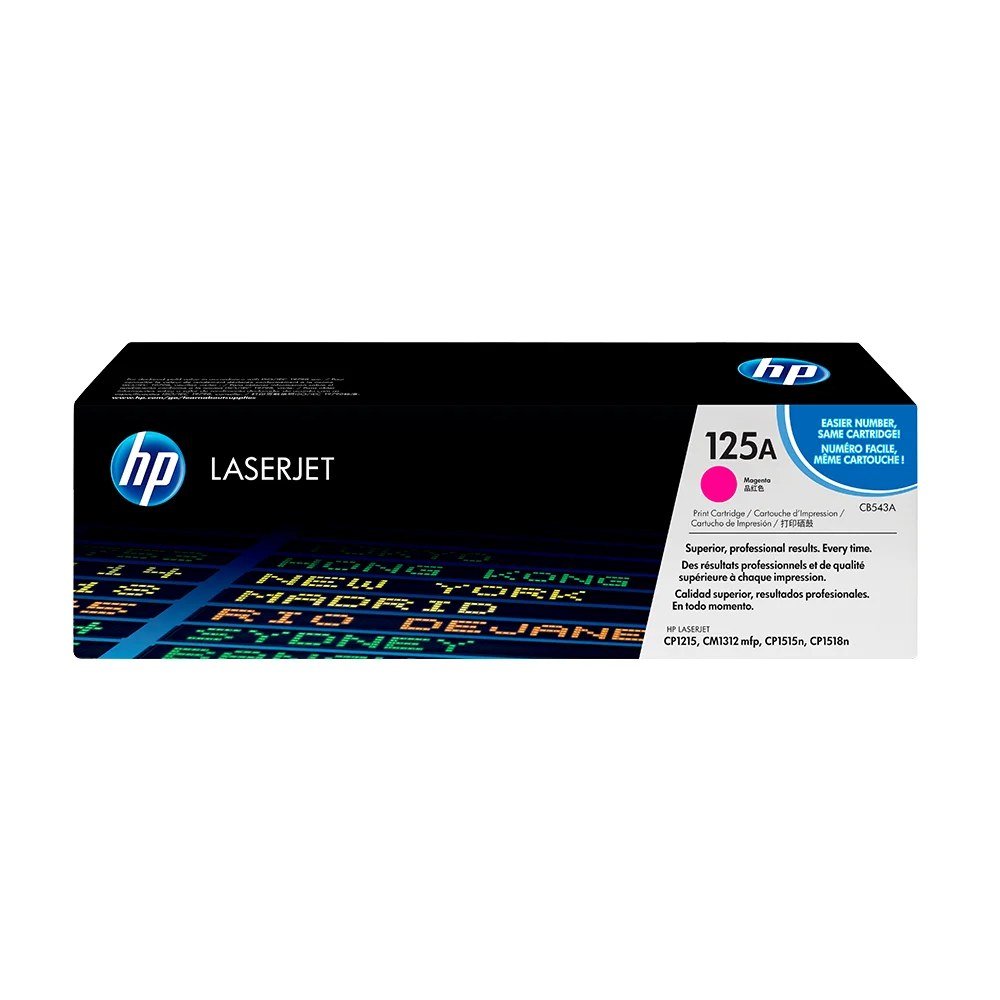 Tóner HP CB543A Tóner 125A Magenta Original CB543A para HP LaserJet