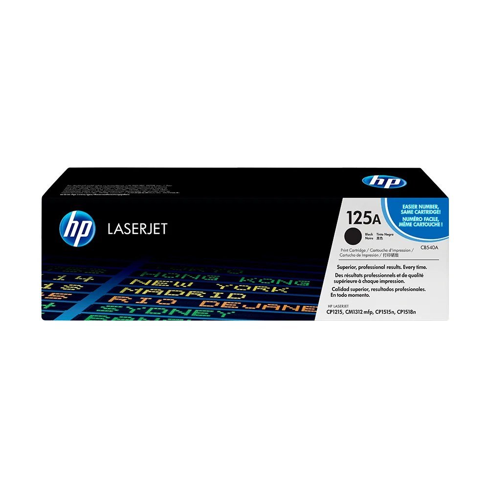 Tóner HP CB540A Tóner 125A Negro Original CB540A para HP LaserJet