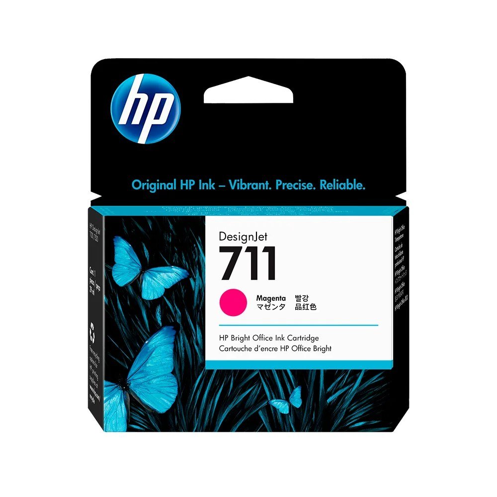 Cartuchos De Tinta HP CZ131A Cartuchos De Tinta Cartucho de tinta HP DesignJet 711 magenta de 29 ml (CZ131A)