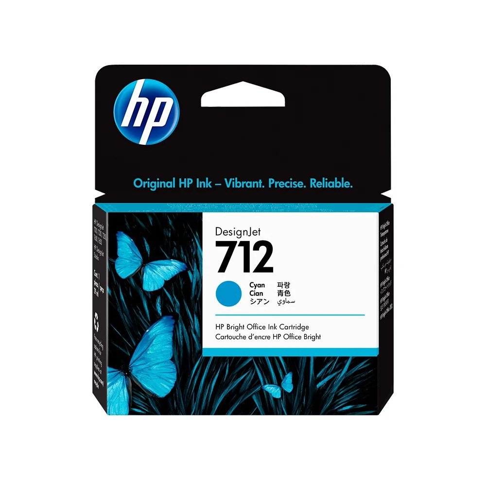 Cartuchos De Tinta HP 3ED67A Cartuchos De Tinta Cartucho de tinta HP DesignJet 712 cian de 29 ml (3ED67A)