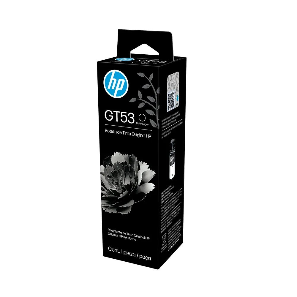 Botellas De Tinta HP 1VV22AL Botellas De Tinta Botella de tinta original HP GT53 negro de 90 ml (1VV22AL)