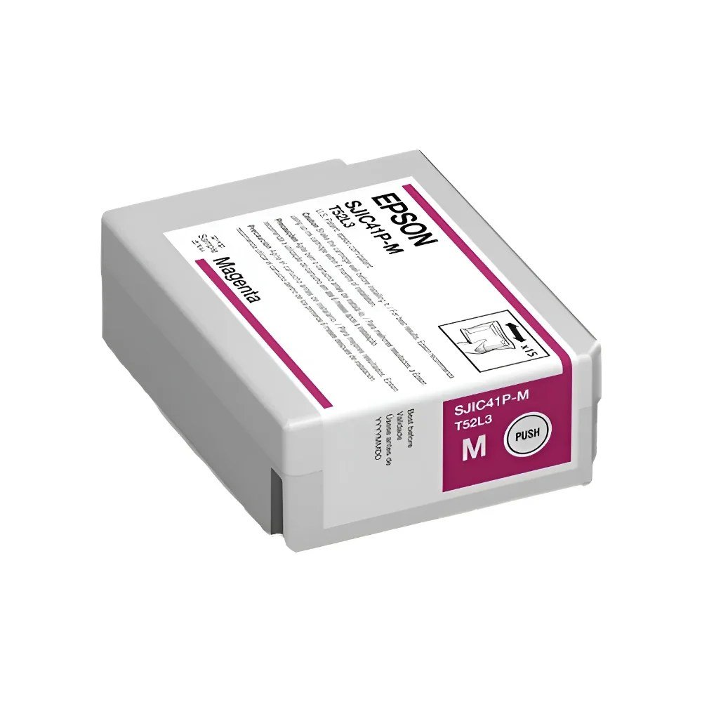 Cartuchos De Tinta Epson C13T52L320 Cartuchos De Tinta Cartucho de tinta Epson SJIC41P-M Magenta CW-C4000 (C13T52L320)