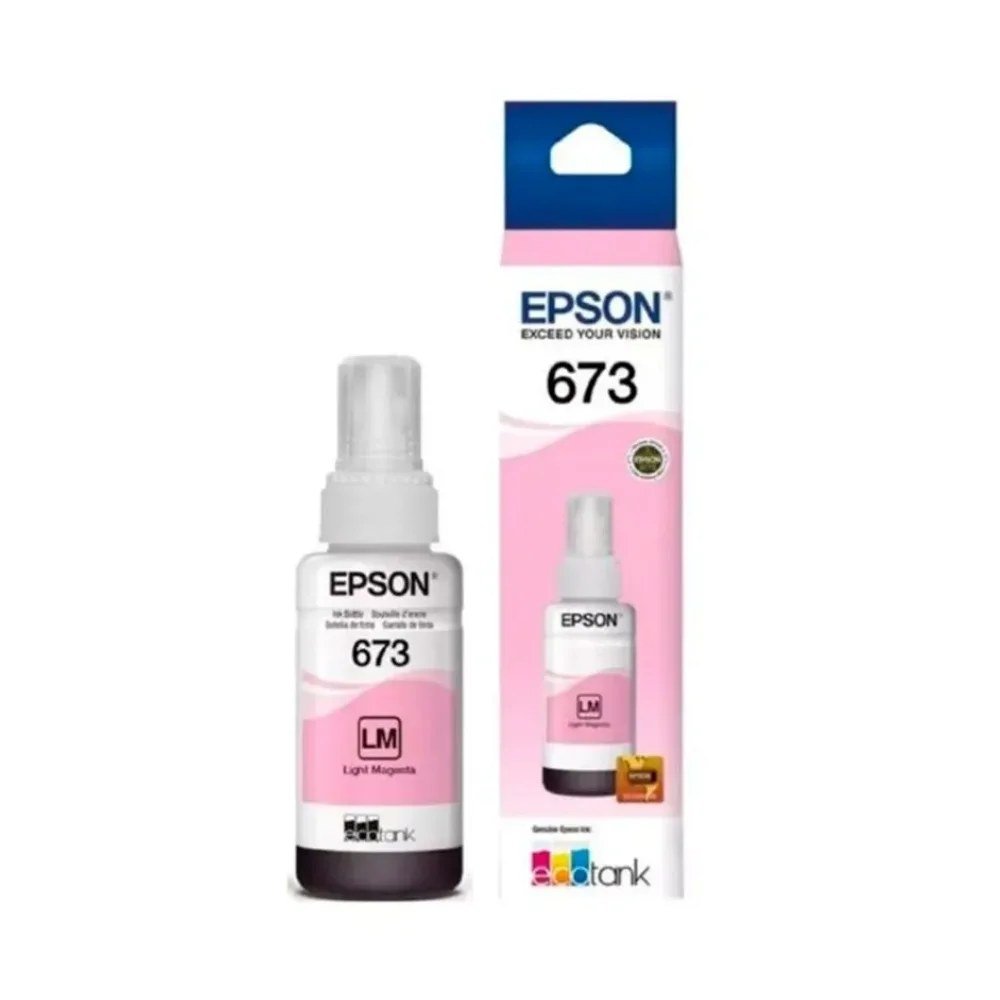 Botellas De Tinta Epson T673620-AL Botellas De Tinta Botella de tinta Epson T673 Magenta Claro EcoTank L800 (T673620-AL)